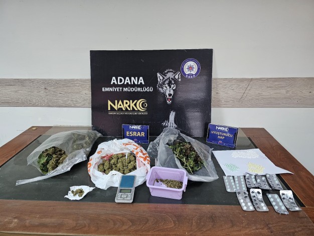 Adana'da narkotik operasyonlarında yakalanan 34 kişi tutuklandı