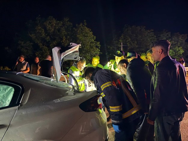 Amasya’da vinçle otomobil çarpıştı: 1 ölü