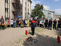 Bayburt'ta tahliye ve yangın tatbikatı gerçekleştirildi