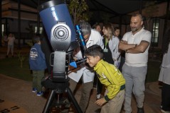 Çocuklar Mercan'da ilk kez 'Gece Gözlem Etkinliği'ne katıldı