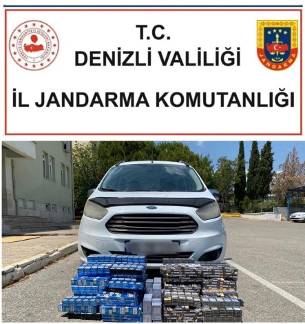 Denizli’de 200 karton kaçak sigara ele geçirildi