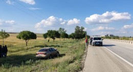 Konya'da otomobil şarampole uçtu: 1 yaralı