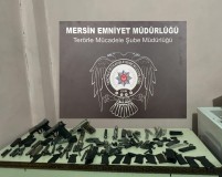 Mersin'de silah kaçakçılarına çifte operasyon